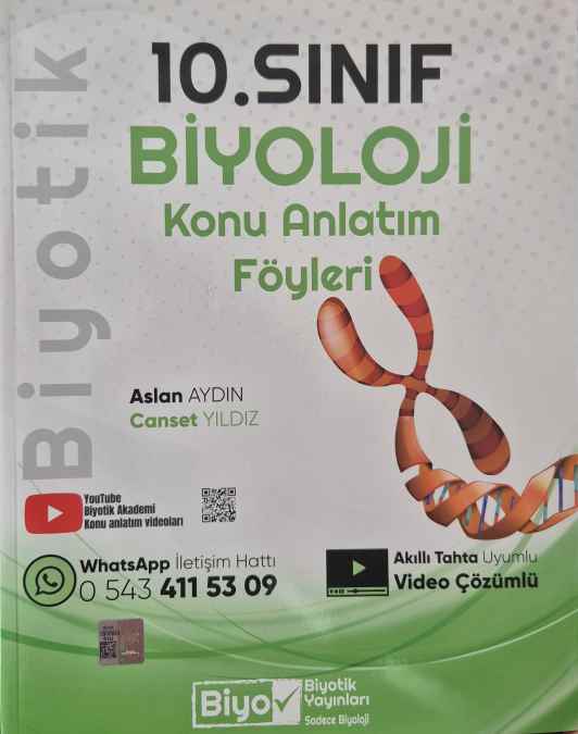 BİYOTİK 10.SINIF KONU ANLATIM BİYOLOJİ - 2024-25