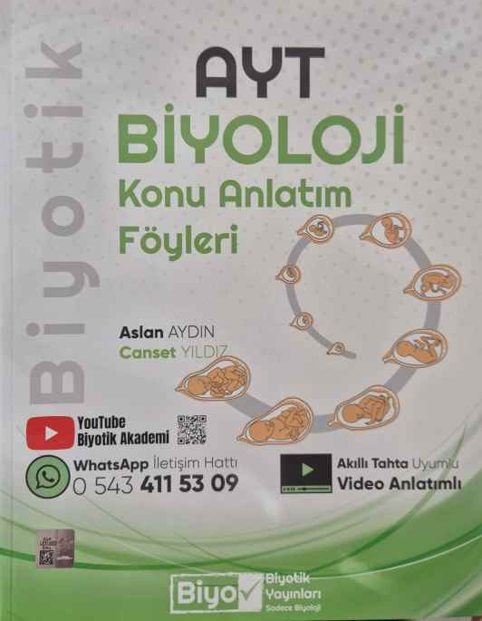 BİYOTİK YKS AYT KONU ANLATIMLI BİYOLOJİ - 2024-25