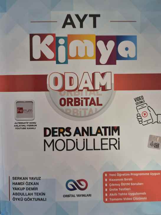 ORBİTAL YKS AYT ODAM DERS AN.MOD. KİMYA - 2024-25