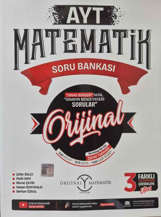 ORİJİNAL YKS AYT S.B. MATEMATİK - 24-25