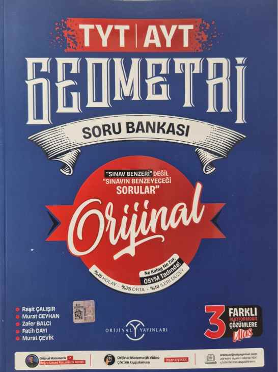 ORİJİNAL YKS TYT AYT S.B. GEOMETRİ - 24-25