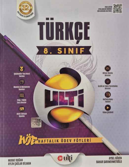 ULTİ 08.SINIF HF.ÖDEV FÖY (HÖF) TÜRKÇE - 2024-25