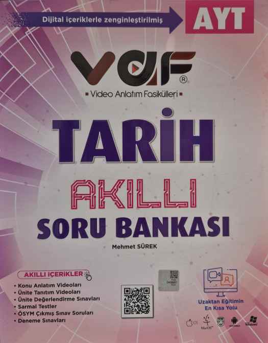 VAF YKS AYT SORU BANKASI TARİH - 2022