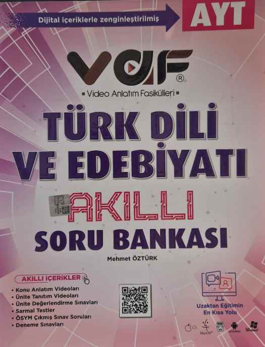 *VAF YKS AYT SORU BANKASI EDEBİYAT - 2022