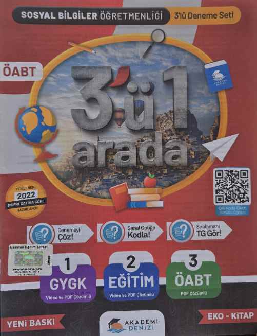 ÖABT SOSYAL BİL ÖĞRET.3 LÜ DENEME SETİ -2024