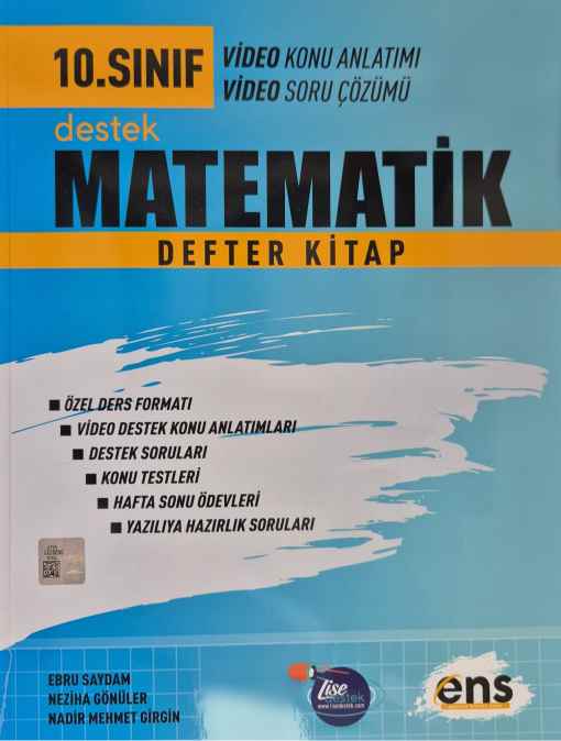 ENS 10.SINIF DEFTER KİTAP MATEMATİK - 2024-25