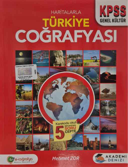 KPSS HARİTALARLA TÜRKİYE COĞRAFYASI -2024