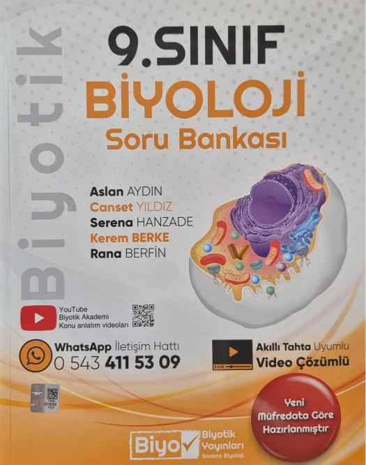 BİYOTİK 09.SINIF SORU BANKASI BİYOLOJİ - 2024-25