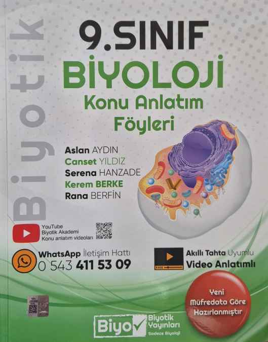 BİYOTİK 09.SINIF KONU ANLATIM BİYOLOJİ - 2024-25