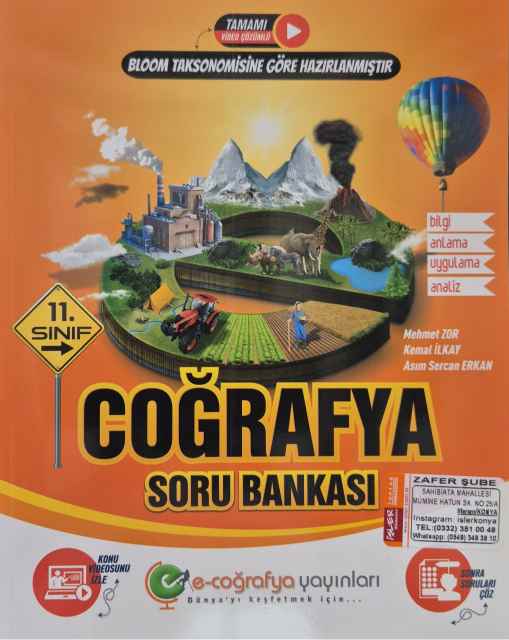 E-COĞRAFYA 11.SINIF SORU BANKASI COĞRAFYA - 24-25