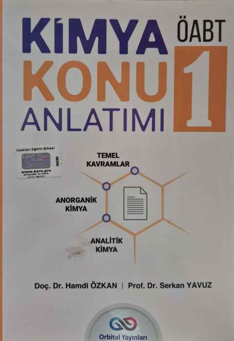 ORBİTAL ÖABT KİMYA KONU ANLATIM 1 -2024