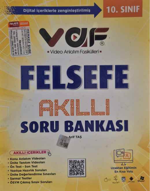 VAF 10.SINIF SORU BANKASI FELSEFE - 2022-23