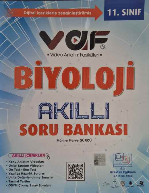 VAF 11.SINIF SORU BANKASI BİYOLOJİ - 2022