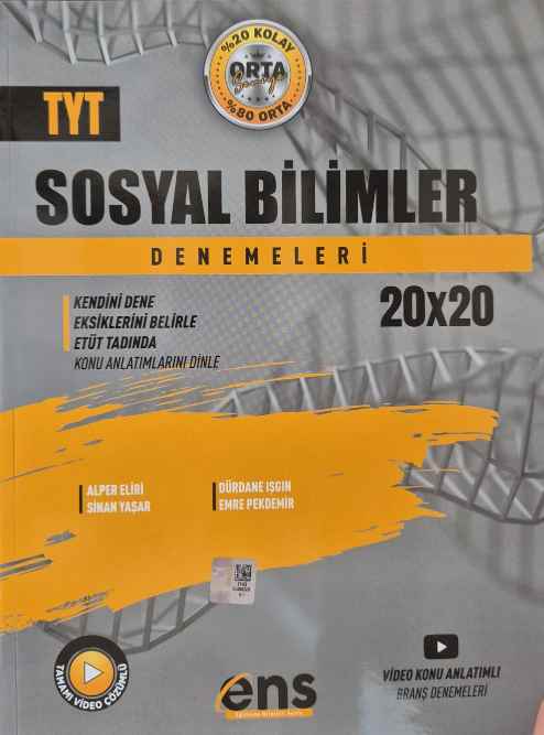 ENS DESTEK TYT DENEME 20 Lİ SOSYAL BLM - 24-25