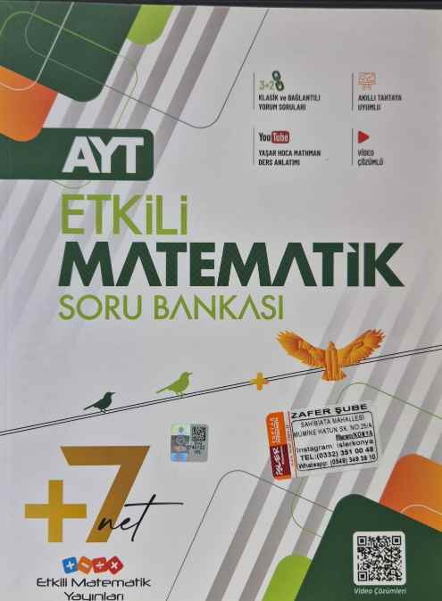 YKS AYT SORU BANKASI ETKİLİ MATEMATİK - 2024