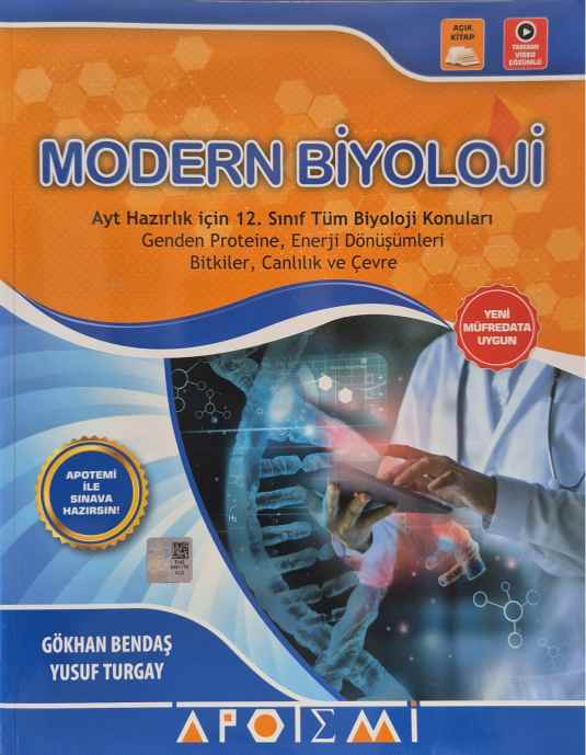 APOTEMİ YKS AYT MODERN BİYOLOJİ - 2024-25