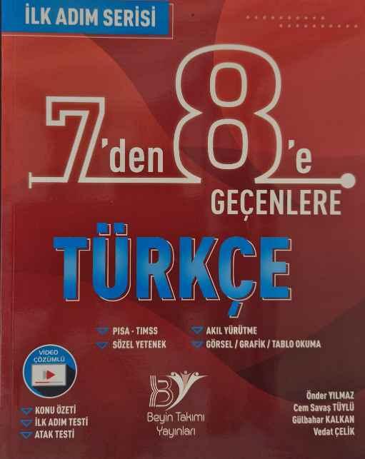 İLK ADIM 7 DEN 8 E GEÇENLERE S.B. TÜRKÇE - 2022