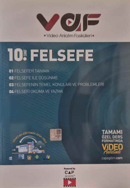 VAF 10.SINIF FASİKÜL FELSEFE - 2021