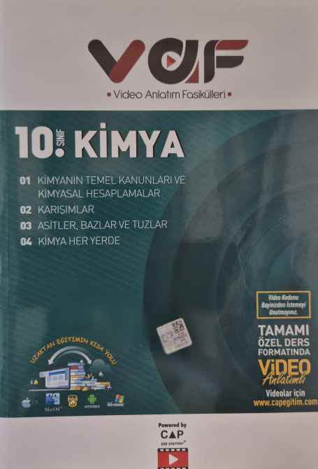 VAF 10.SINIF FASİKÜL KİMYA - 2022