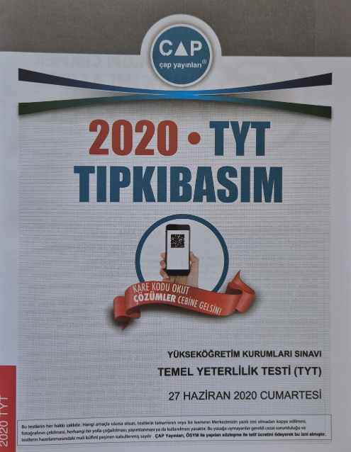 ÇAP TYT TIPKI BASIM 2020