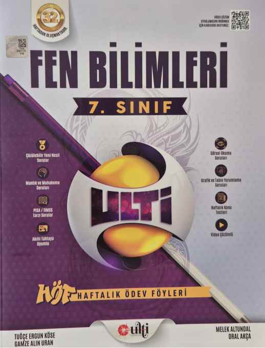 ULTİ 07.SINIF HF.ÖDEV FÖY (HÖF) FEN - 2024-25