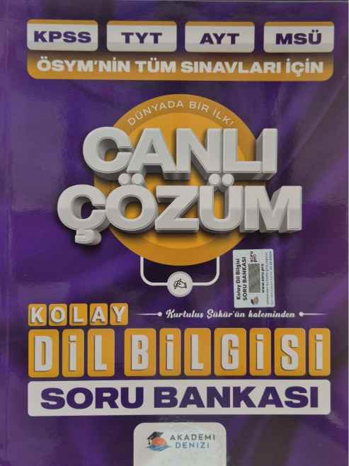 *KPSS CANLI ÇÖZÜM KOLAY TYT AYT DİL BİLGİSİ - 2024