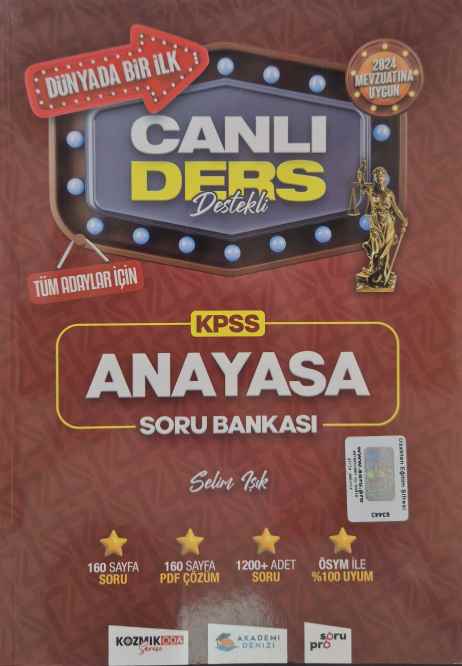 KPSS CANLI DERS S.B. ANAYASA - 2024