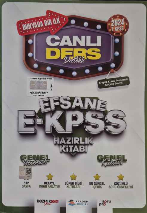 KPSS CANLI DERS EFSANE GK-GY K.A. E-KPSS - 2024