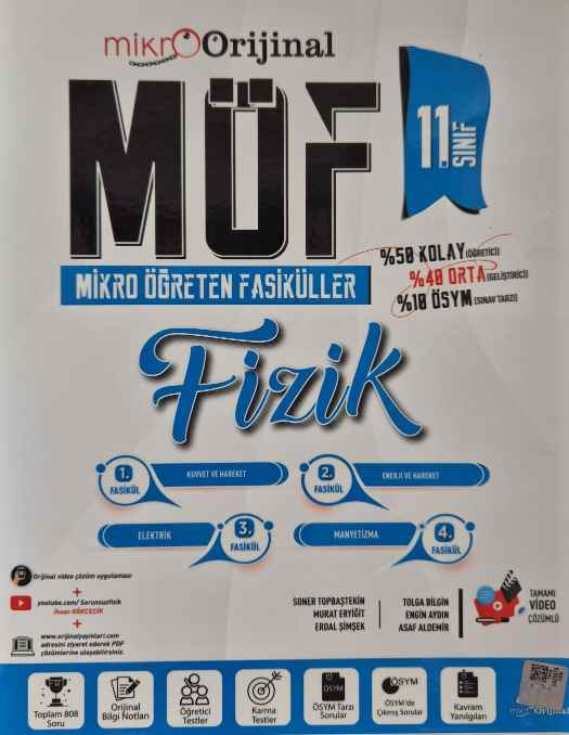 MİKRO ORİJİNAL 11.SINIF MÖF SET FİZİK - 24-25