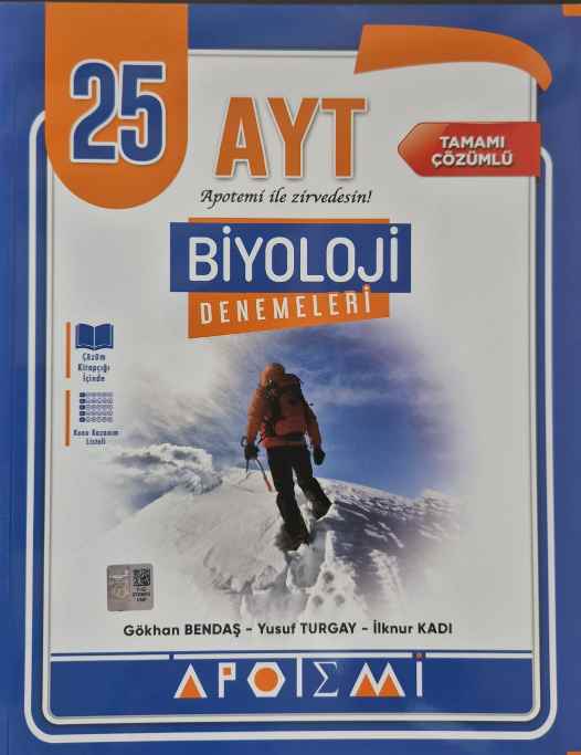 APOTEMİ YKS AYT DENEME 25 Lİ BİYOLOJİ - 2024-25