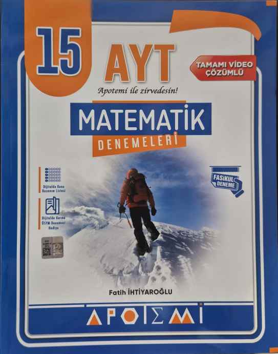 APOTEMİ YKS AYT DENEME 15 Lİ MATEMATİK - 2024-25