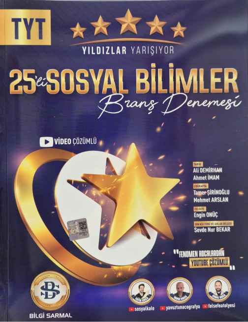 YILDIZLAR YARŞ.TYT DENEME 25Lİ SOSYAL BİLM - 24-25