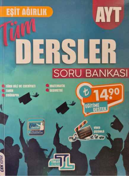 *AYT SORU BANKASI TÜM DERSLER EŞİT AĞIRLIK - 2022