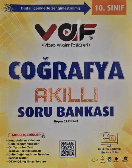 *VAF 10.SINIF SORU BANKASI COĞRAFYA - 2022