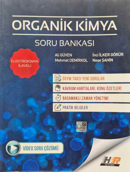 YKS AYT HIZ ve RENK S.B. ORGANİK KİMYA - 2024-25