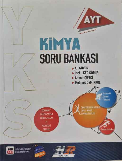 YKS AYT HIZ ve RENK S.B. KİMYA - 2024-25