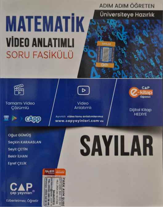 ÜNİV. HAZ MATEMATİK KA-SB SAYILAR - 2024-25