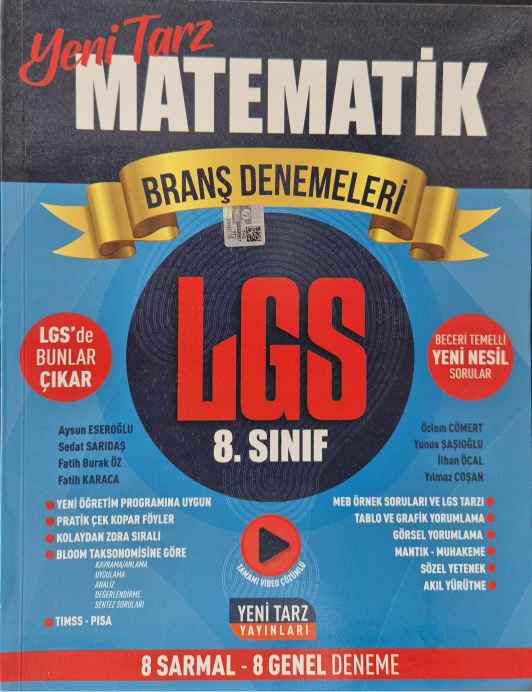 *8.SINIF YENİ TARZ DENEME MATEMATİK - 2024-25