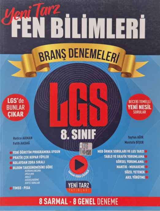 8.SINIF YENİ TARZ DENEME FEN BİLİMLERİ - 2024-25