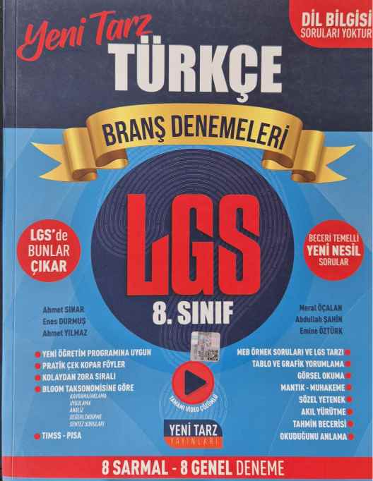 *8.SINIF YENİ TARZ DENEME TÜRKÇE  - 2021