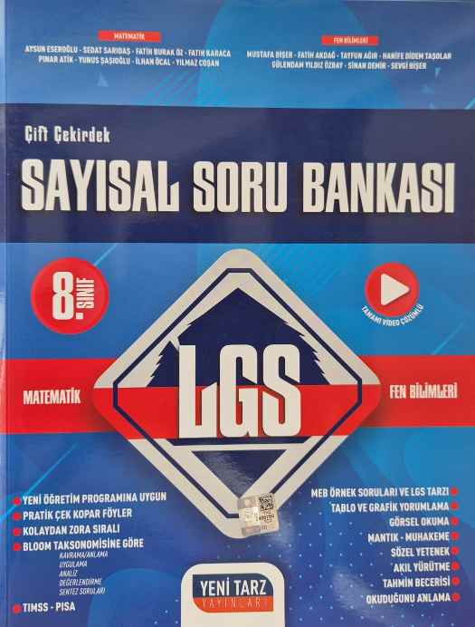 8.SINIF YENİ TARZ S.B. SAYISAL SORU BANKAS-2024-25