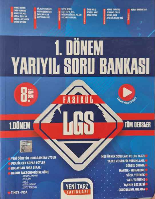 8.SINIF YENİ TARZ S.B. *I. DÖNEM* YARIYIL -2024-25