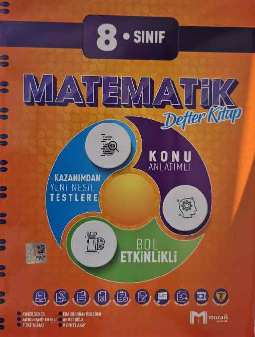 8.SINIF MOZAİK DEFTER MATEMATİK - 2024-25