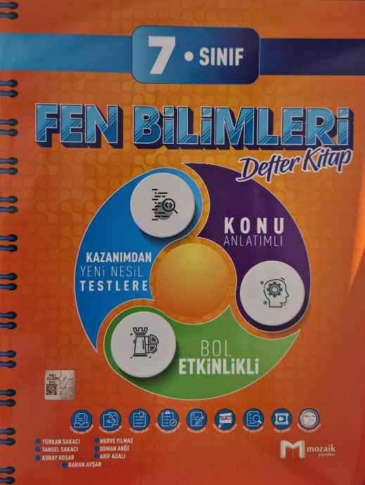 7.SINIF MOZAİK DEFTER FEN BİLİMLERİ - 2024-25