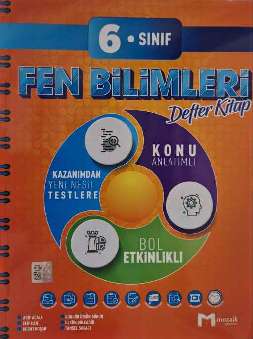 6.SINIF MOZAİK DEFTER FEN BİLİMLERİ - 2024-25