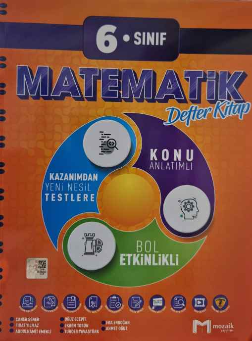 6.SINIF MOZAİK DEFTER MATEMATİK - 2024-25