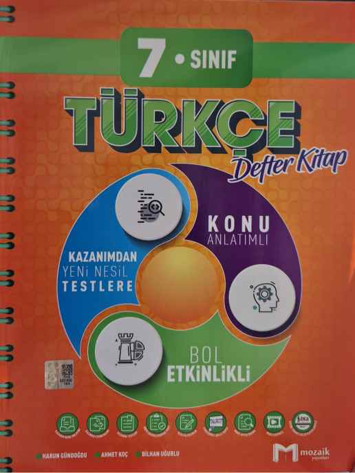 7.SINIF MOZAİK DEFTER TÜRKÇE - 2024-25