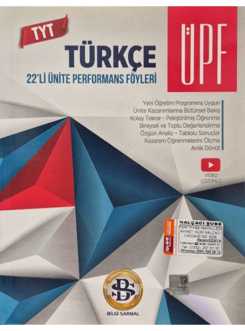 SARMAL TYT ÜNT PERFORMANS FÖY 22Lİ TÜRKÇE - 2023