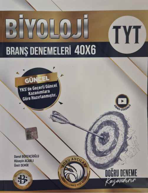 SARMAL TYT DENEME 40 LI BİYOLOJİ - 24-25