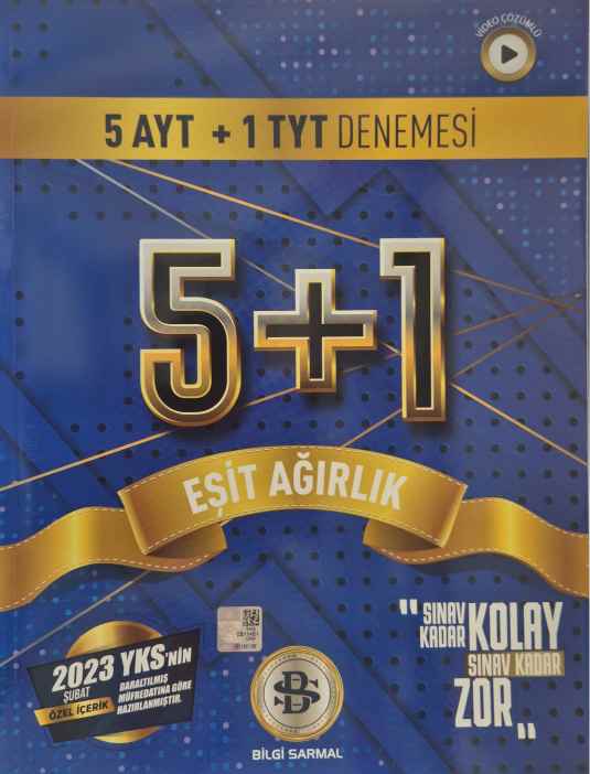 *SARMAL YKS AYT I.DÖNEM DENEME 5+1 EŞİT AĞIR - 23